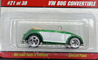 Hot Wheels Classics VW Bug Convertible Spectraflame Green