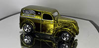 Hot Wheels Classics Anglia Panel Truck Spectraflame Olive Yellow Goodyear