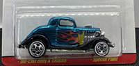 Hot Wheels Classics 3-Window '34 Spectraflame Ice Blue